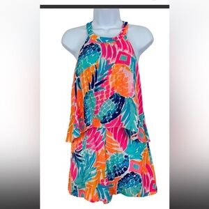 Lilly Pulitzer Edona Pineapple Romper. Very good condition. Worn twice